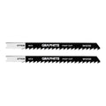 GRAPHITE Jigsaw blade, 6 TPI, HSC, U-shaped handle, 2 pcs, rough cutting — 57T528