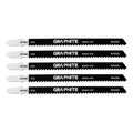 GRAPHITE Jigsaw blade, 9 TPI, HSC, T-shaped handle, 5 pcs — 57T541