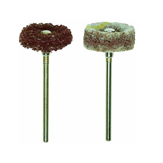 PROXXON Nylon fleece brushes, 2 pcs.