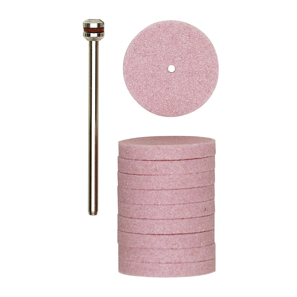 PROXXON Carborundum grinding wheels, ? 22 mm, 10 pcs.