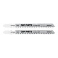 GRAPHITE Jigsaw blade, 14 TPI, BIM, T-shaped handle, 2 pcs, clean cut — 57T550