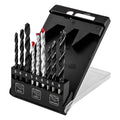 GRAPHITE Set of drill bits for metal, wood, brick: 5, 6, 8 mm, 9 pcs — 54T431