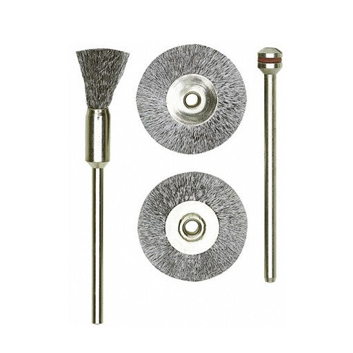 PROXXON Steel wire brush, ? 8 mm, 2 pcs.