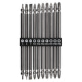GRAPHITE Set of long reversible bits: SL3 /5/7, PH1 /2 /2 /3, PZ1/2/3 x 150 mm, 10 pcs. — 56T511