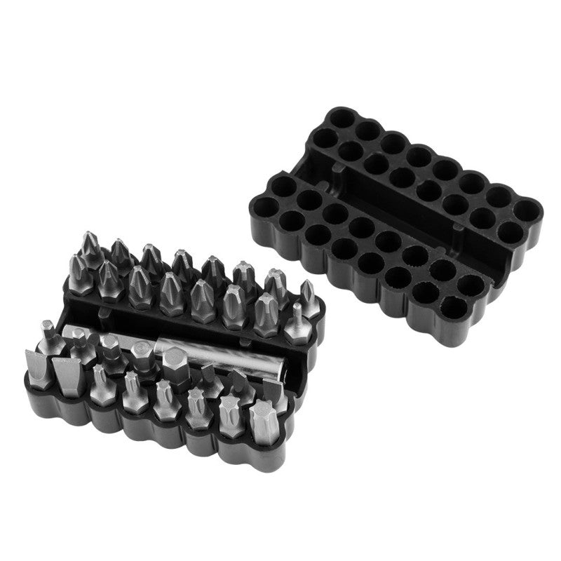GRAPHITE Bit set 25 mm, with magnetic holder 60 mm, 33 pieces. — 56T516