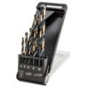GRAPHITE HSS-CNC twist drill, 124°, "Pro-Tec", 4.0 - 10.0 mm, set 5 pcs — 55H086