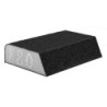 GRAPHITE Abrasive sponge 98 x 25 x 68 mm, K180, angled — 55H927
