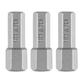 GRAPHITE Hex bits H8 x 25 mm, 3 pcs — 56T528