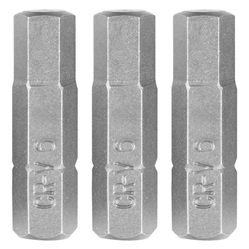 GRAPHITE Hex bits H6 x 25 mm, 3 pcs — 56T529