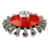 GRAPHITE Wire wheel brush 100 mm x M14, INOX — 57H589