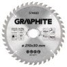 GRAPHITE Disc for circular saw, carbide 210 x 30 mm, 40 teeth — 57H683