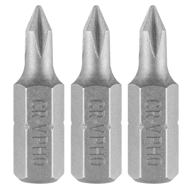 GRAPHITE Bits PH0 x 25 mm, 3 pcs — 56T544
