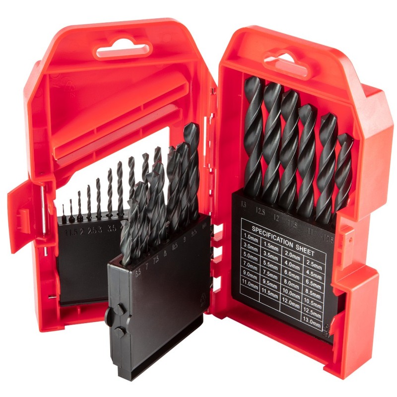 Top Tools HSS twist drill set 25pcs, 1-13mm — 60H725