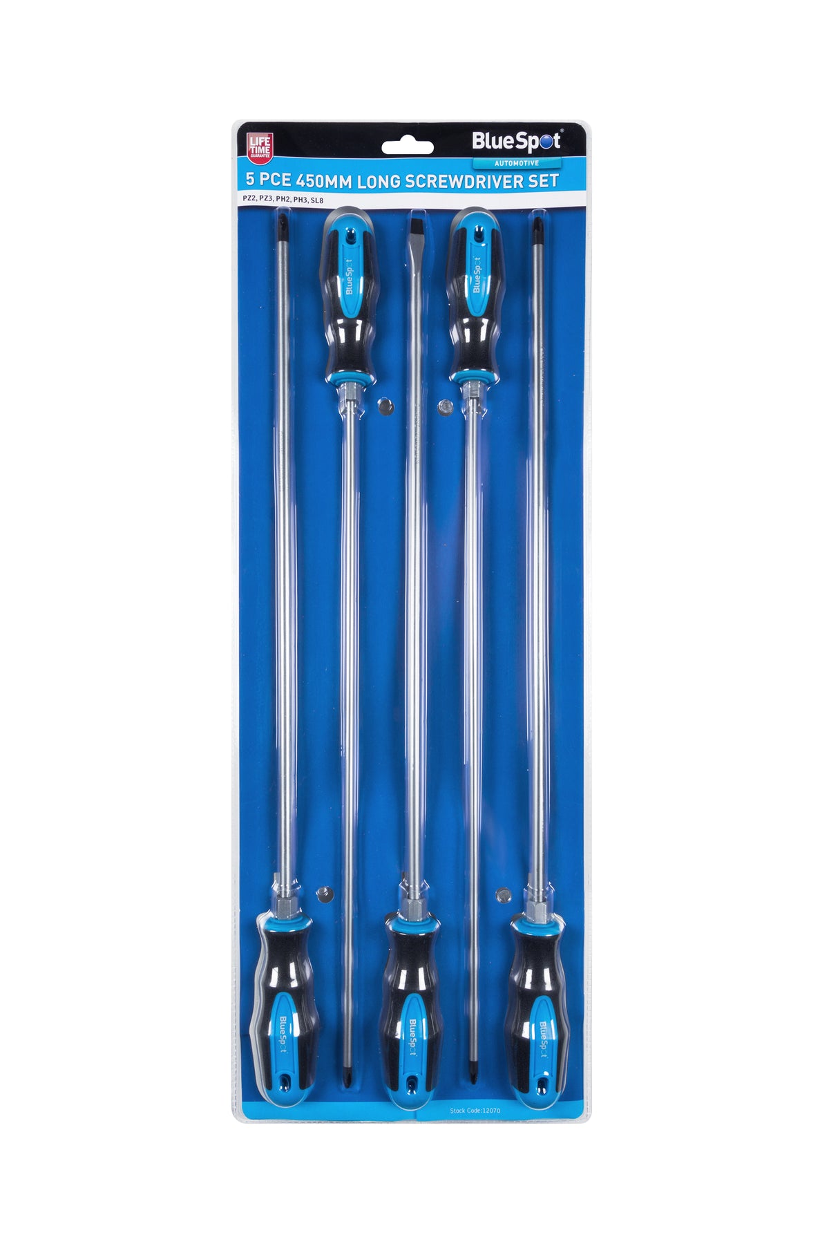 Blue Spot Tools 5 PCE 450MM Long Screwdriver Set