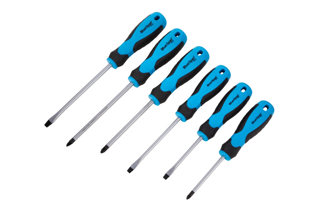 Blue Spot Tools 6Pce Soft Grip Screwdriver Set