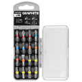 GRAPHITE Bit set SL3/4/5/6, PH1/2/3, PZ1/2/3, TX10/15/20/25/27/30 x 25 mm, 16 pcs. — 56T556