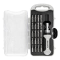 GRAPHITE Bit set with magnetic holder with ratchet 115 mm, 21 pcs — 56T560