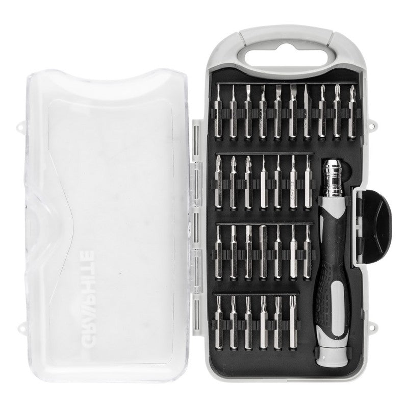 GRAPHITE Precision bit set 28 mm with magnetic holder 100 mm, 31 pcs — 56T562