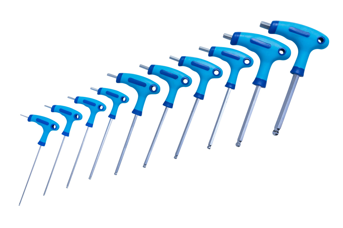 Blue Spot Tools 10 PCE Metric T Handle Ball End Hex Key Set (2-10mm)