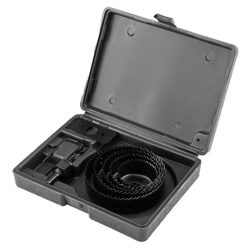 GRAPHITE Wood hole cuttters with adapter 51 - 102 mm, set 8 pcs — 56T747