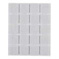 NEO TOOLS Self-adhesive felt pads, white 20x20 mm, 20 pcs. — 85-208