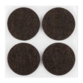 NEO TOOLS Self-adhesive round felt pads, dark brown 40mm, 4 pcs. — 85-211