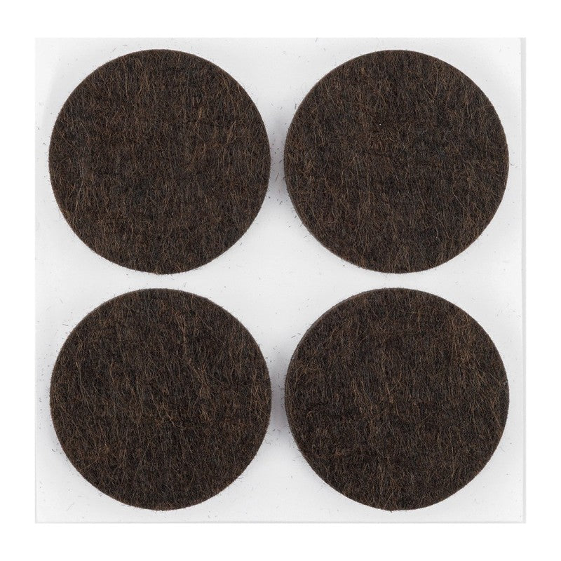 NEO TOOLS Self-adhesive round felt pads, dark brown 40mm, 4 pcs. — 85-211