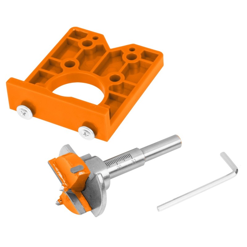 NEO TOOLS Can cutter 35 mm with stop + template — 57-003