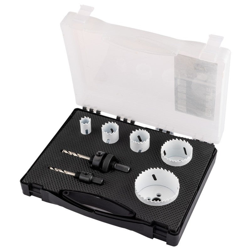 GRAPHITE Bi-metal hole cutters 19-68 mm, set 7 pcs — 56T723