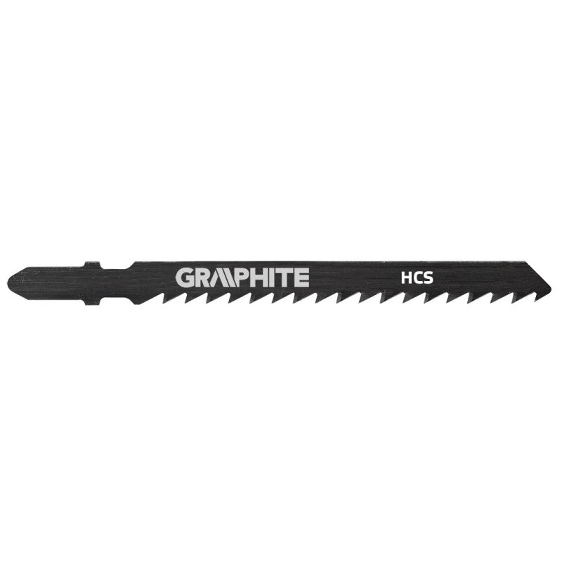 GRAPHITE Jigsaw blade 75 x 100, 6 TPI, T-handle, 2 pcs set — 57H762