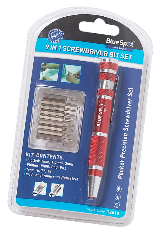 Blue Spot Tools 9 In 1 Precision Screwdriver