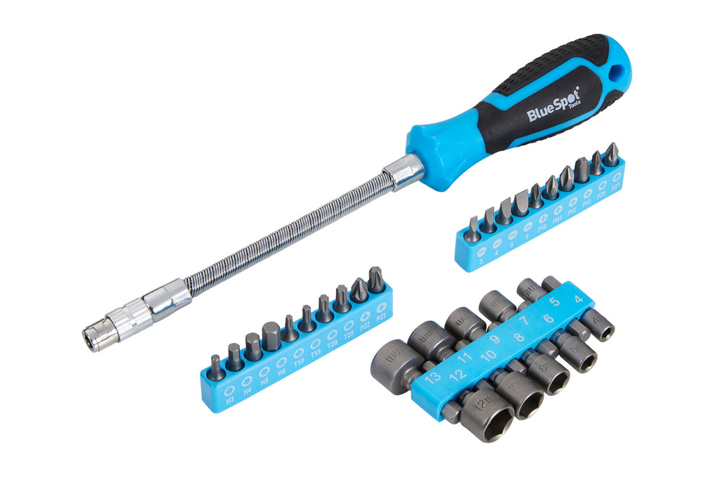 Blue Spot Tools 31 PCE Flexible Screwdriver & Bit Set