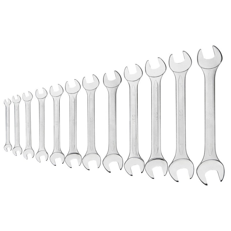 NEO TOOLS Double open wrenches 6-32 mm, set 12 pcs — 09-852