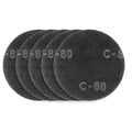 GRAPHITE Abrasive mesh, velcro 180 mm, K80, 5 pcs for sander 59G263 — 54H026