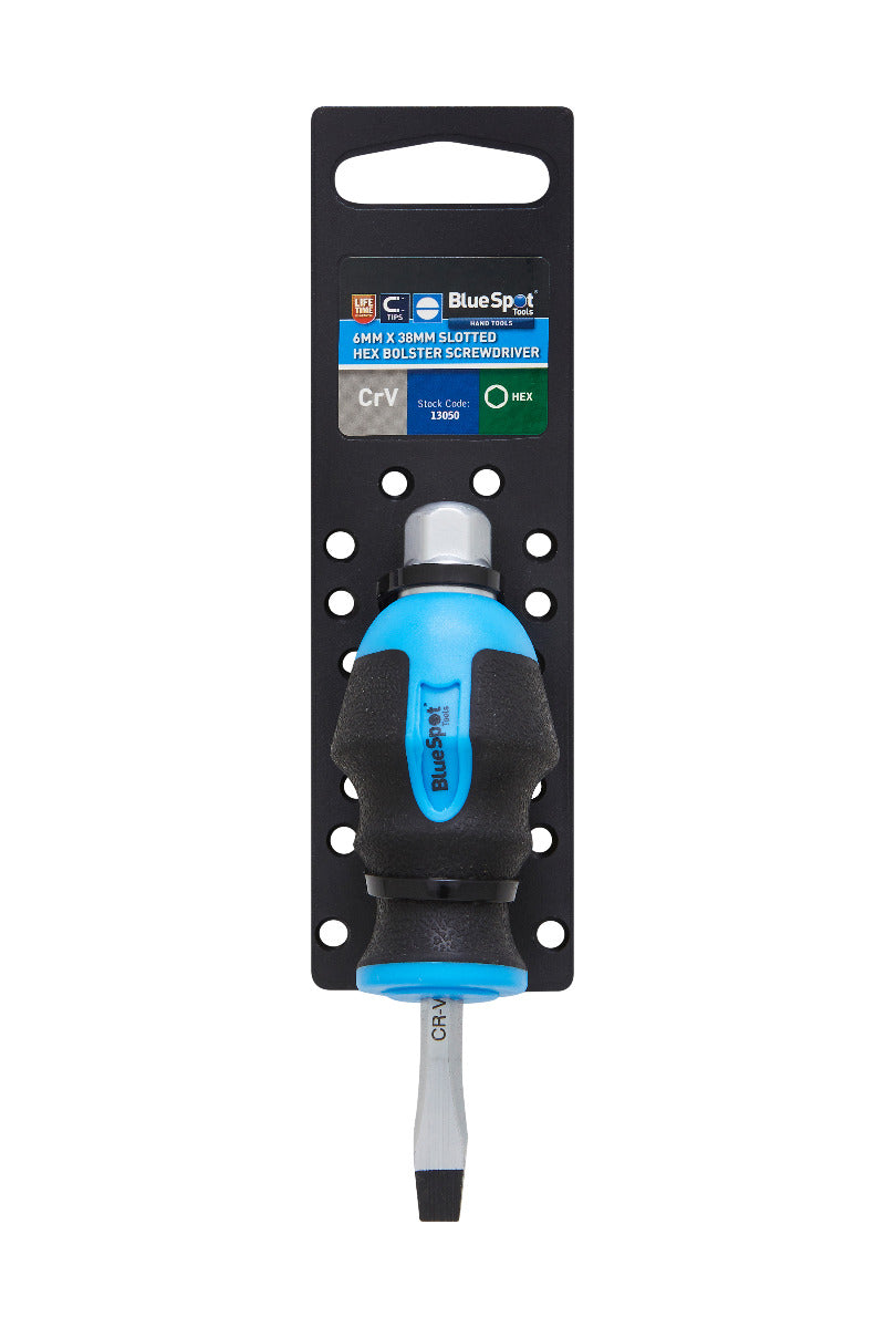 Blue Spot Tools Slotted Hex Bolster Screwdriver (6mm x 38mm)