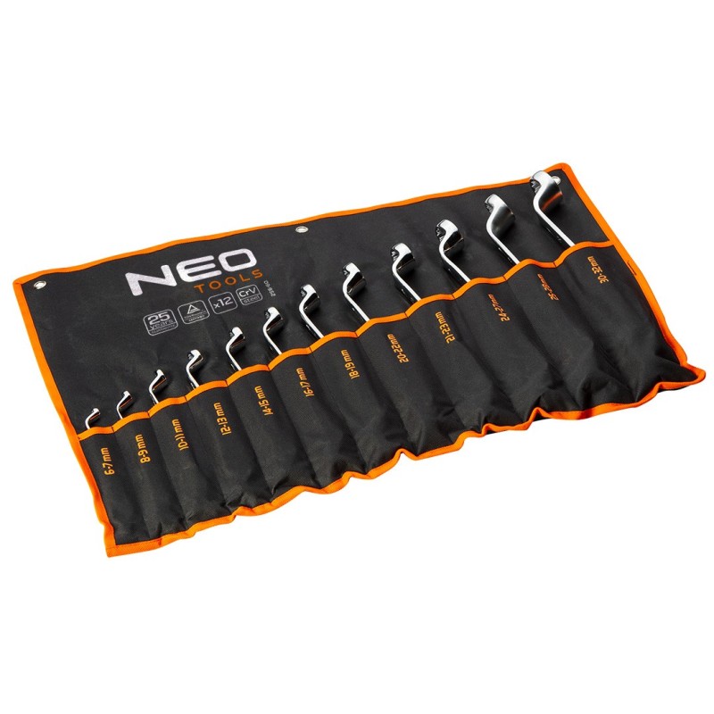 NEO TOOLS Offset ring spanners 6-32 mm, set 12 pcs — 09-952