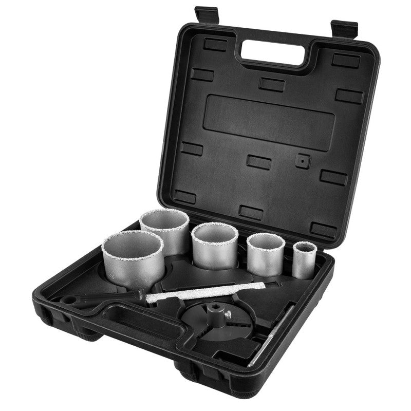 GRAPHITE Tungsten carbide hole cuttters 32-83 mm, set 5 pcs — 56T743