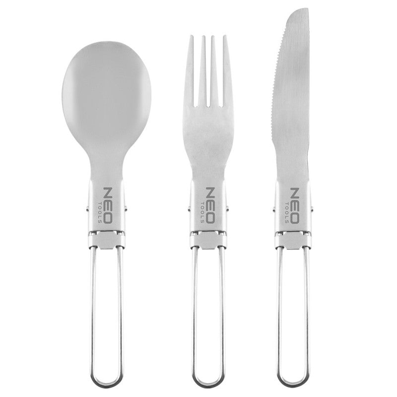 NEO TOOLS 3-in-1 camping cutlery set — 63-148