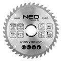 NEO TOOLS Saw blade, widia, 185 x 30 mm, 40 teeth — 55-600