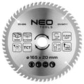 NEO TOOLS Saw blade, plunge-cutting, widia, 165 x 1.5 x 2.6 x 20 mm, 60 teeth — 55-689