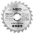 NEO TOOLS Saw blade, widia, 185 x 30 mm, 24 teeth — 57-662