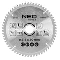 NEO TOOLS Saw blade, widia, 215 x 30 mm, 60 teeth, for aluminium — 61-194