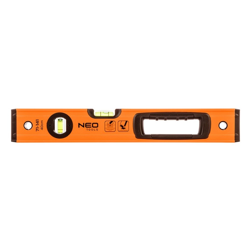 NEO TOOLS Aluminium spirit level S 400, 3 vials, 40 cm — 71-141