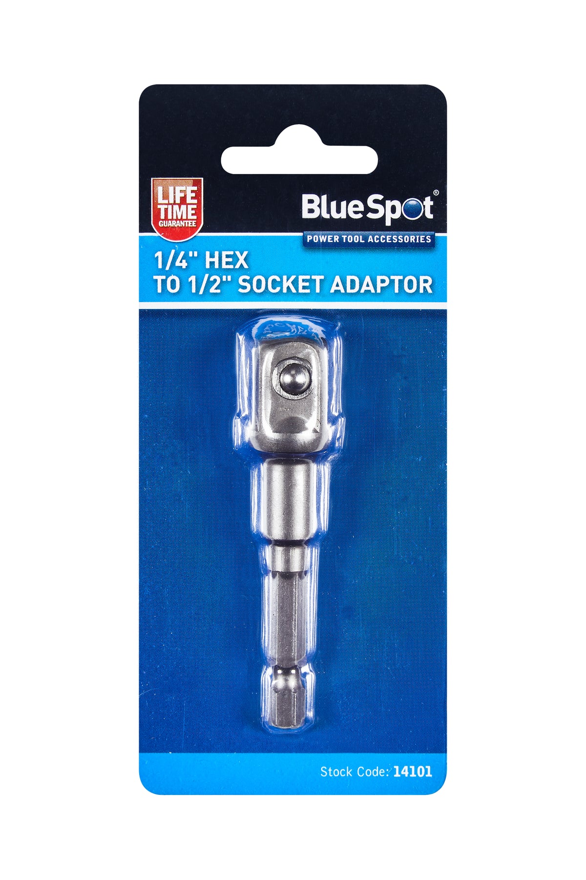 Blue Spot Tools 1/4" Hex to 1/2" Socket Adaptor