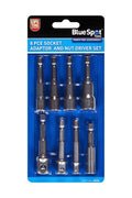 BLUE SPOT TOOLS 8 PCE SOCKET ADAPTOR AND NUT DRIVER SET