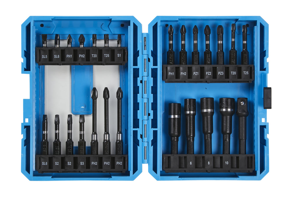 Blue Spot Tools 26 PCE Impact Screwdriver And Nut Driver Bits