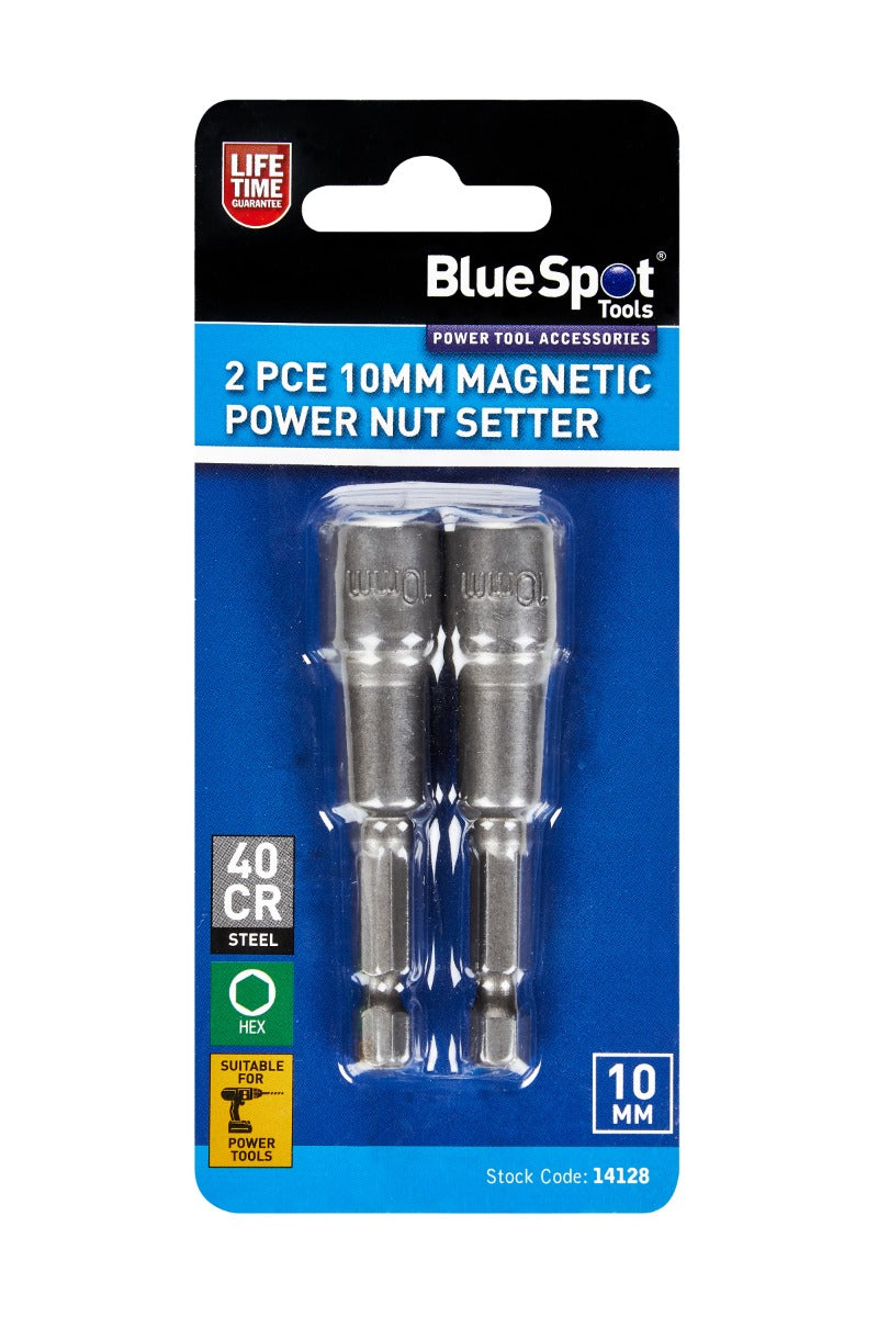 Blue Spot Tools 2 PCE 10mm Magnetic Power Nut Setter