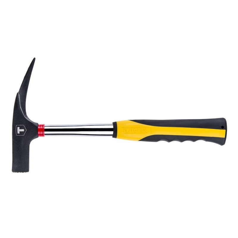 TOPEX Carpenter's hammer 600g, hardened tubular hdl, black/yellow grip — 02A140