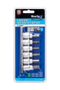 Blue Spot Tools 6 PCE 3/8" Hex Socket Bit Set (4-10mm)