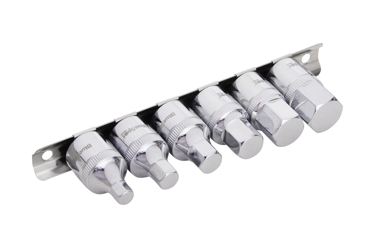 Blue Spot Tools 6 PCE 1/2" Stubby Hex Sockets (8-19mm)